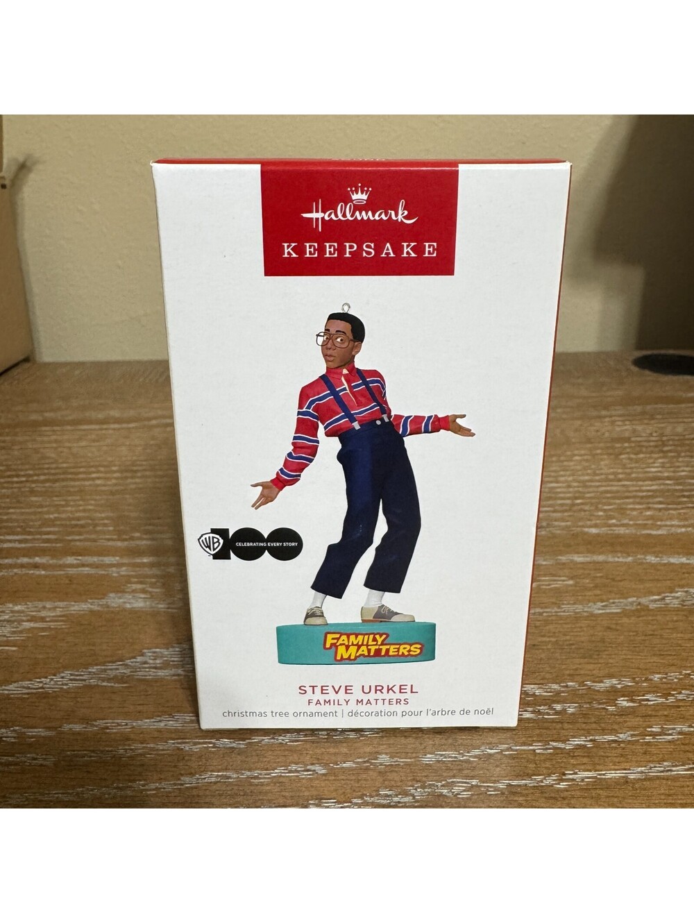 2023 Hallmark Keepsake Family Matters Steve Urkel Magic Sound Ornament New